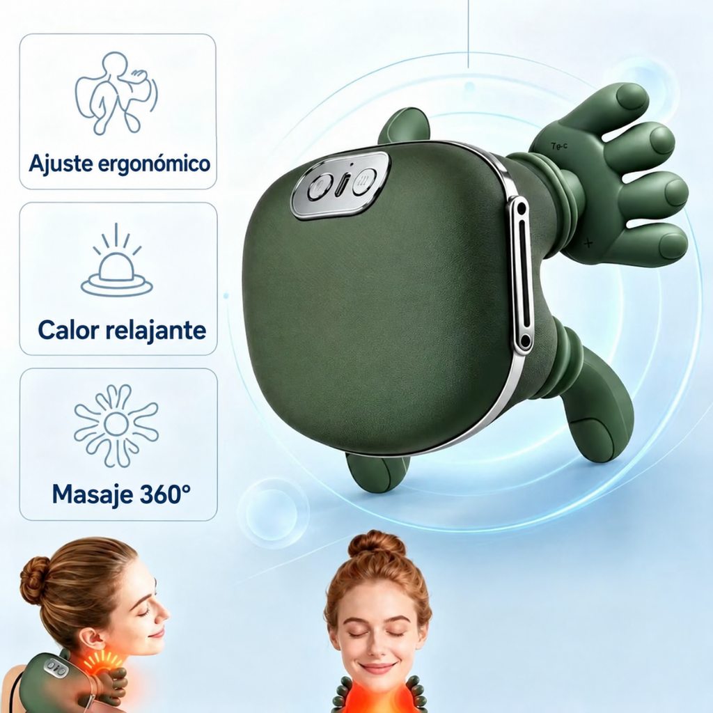 Masajeador Portatil Con Dedos Shiatsu