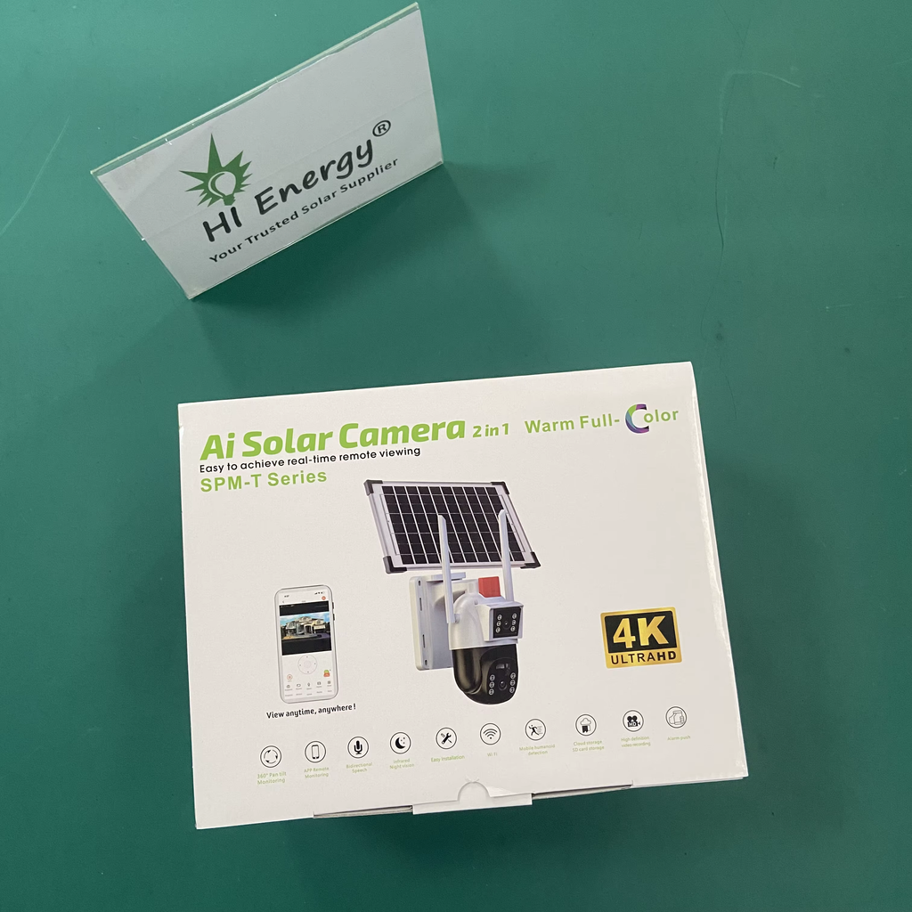 Cámara de Seguridad Solar PTZ 360° con Visión Nocturna – Control desde el Celular