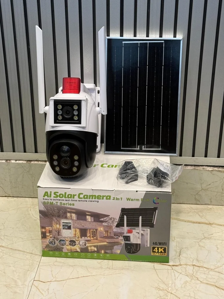 Cámara de Seguridad Solar PTZ 360° con Visión Nocturna – Control desde el Celular